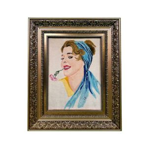 قیمت تابلو فرش چهره خانم