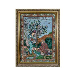 قیمت تابلو فرش عاشقانه درویش در بهارستان